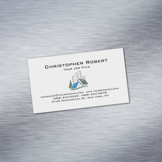 Carte De Visite Magnétique Simple Immobilier (In Situ)