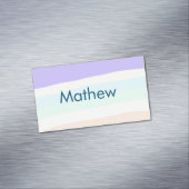 Carte De Visite Magnétique simple lettre initiale monogramme ajouter votre no (In Situ)