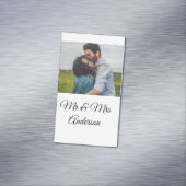 Carte De Visite Magnétique Simple minimum m et mrs ajouter votre nom photo we (In Situ)