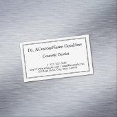 Carte de visite magnétique simple pour dentiste co (In Situ)