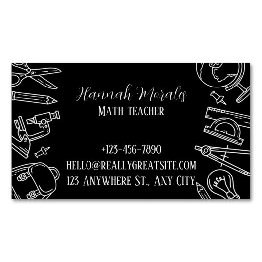 Carte De Visite Magnétique SmartMath Tutoring Services (devant)