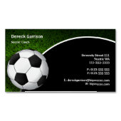 Carte De Visite Magnétique Soccer | Football Sports Coach (devant)