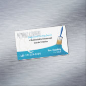 Carte De Visite Magnétique Société de peinture | Sky Blue professionnel (In Situ)