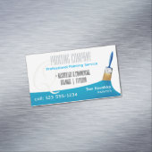 Carte De Visite Magnétique Société de peinture | Sky Blue professionnel (In Situ)