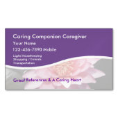 Carte De Visite Magnétique Soins Lotus Flower Design (devant)