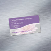 Carte De Visite Magnétique Soins Lotus Flower Design (In Situ)