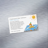 Carte De Visite Magnétique Solar Panel Cleaning Maintenance Cartoon (In Situ)