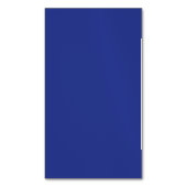 Carte De Visite Magnétique Solid Deep Blue Backdrop | Bold Minimalist Design (devant Vertical)