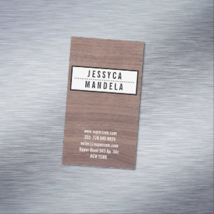 Carte De Visite Magnétique Solide sur Hazel Wood