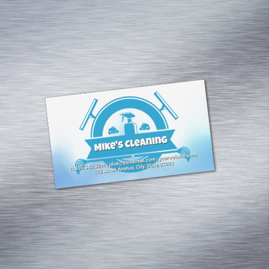 Carte De Visite Magnétique Spray Bottle | Squeegee (In Situ)