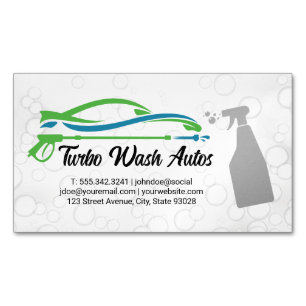 Carte De Visite Magnétique Spray de nettoyage automatique   Bulles de savon