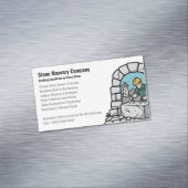 Carte De Visite Magnétique Stone Masonry Company Services Logo (In Situ)