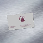 Carte De Visite Magnétique Style d'entreprise | Icône de construction (In Situ)