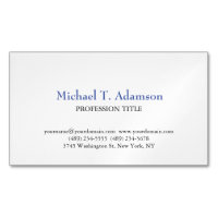 Style rétro Élégant Plaque blanche simple