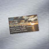 Carte De Visite Magnétique Sunrise aux îles Virgin (In Situ)