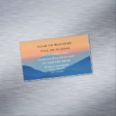 Carte De Visite Magnétique Sunset Mountains Abstract (In Situ)