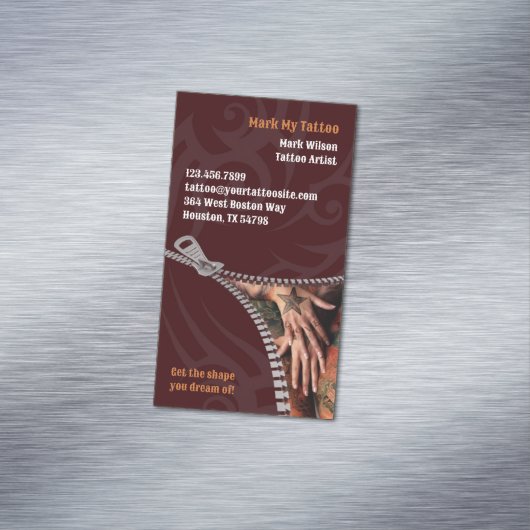 Carte De Visite Magnétique Tatouage (In Situ)