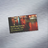 Carte De Visite Magnétique Taxi (In Situ)