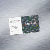 Carte De Visite Magnétique Technologie | Programmeur | Codeur (In Situ)