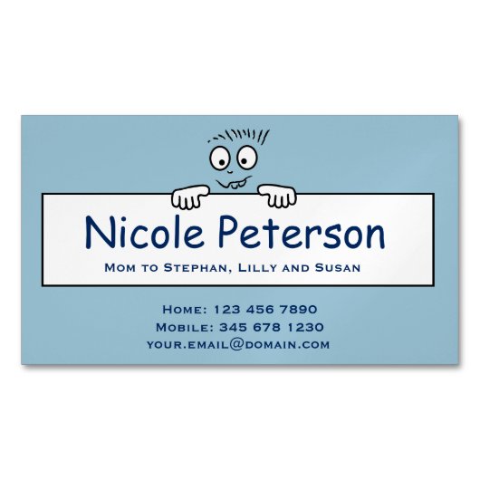 Carte De Visite Magnétique Télécarte de maman (devant)