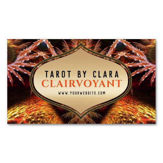 Carte De Visite Magnétique Temple de déesse Imaginaire fractal 01 (devant)