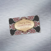 Carte De Visite Magnétique Temple Tarot de la déesse étoilée Rouge (In Situ)