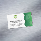 Carte De Visite Magnétique Terre verte | Icône Arbre (In Situ)