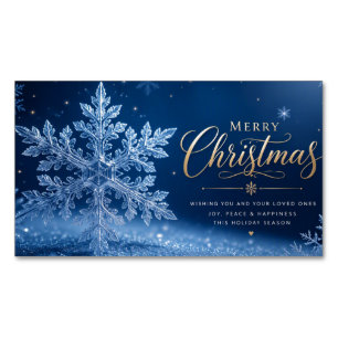Carte De Visite Magnétique Texte de vœux joyeux Noël