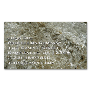 Carte De Visite Magnétique Texture de glace glaciaire abstraite de la nature
