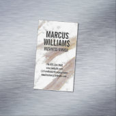 Carte De Visite Magnétique Texture Marbre blanc (In Situ)