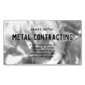 Carte De Visite Magnétique Texture métallique brossée (devant)