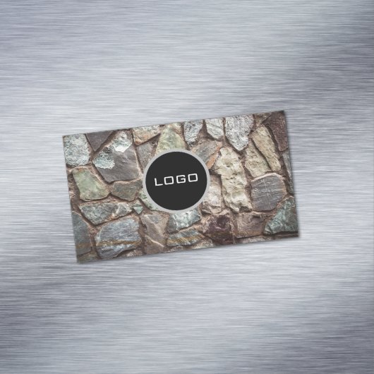 Carte De Visite Magnétique texture murale en pierre (In Situ)