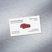 Carte De Visite Magnétique Thème automobile Design simple (In Situ)
