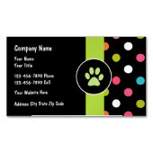 Carte De Visite Magnétique Thème moderne d'animal familier (devant)