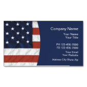 Carte De Visite Magnétique Thème patriotique américain (devant)
