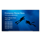 Carte De Visite Magnétique Thème Plongée sous-marine (devant)