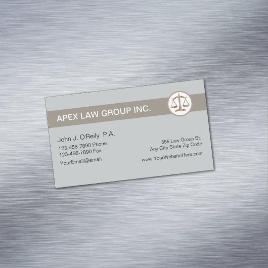 Carte De Visite Magnétique Thème Procureur (In Situ)