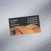 Carte De Visite Magnétique Thème sportif de basket-ball (In Situ)