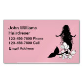 Carte De Visite Magnétique Thème tendance Beauté des cheveux (devant)