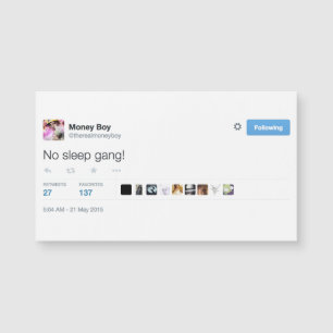 carte de visite magnétique @therealmoneyboy