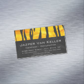 Carte De Visite Magnétique Tiger noir et orange (In Situ)