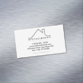 Carte De Visite Magnétique Toit de la maison gris noir (In Situ)