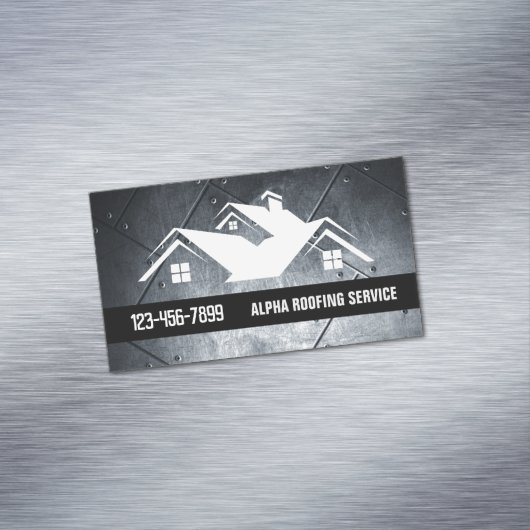 Carte De Visite Magnétique Toit Handyman Réparation Construction Toit (In Situ)