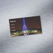 Carte De Visite Magnétique Tour Eiffel la nuit, Paris (In Situ)