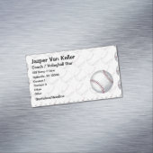 Carte De Visite Magnétique Tout sur le Motif de baseball (In Situ)