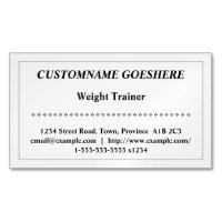 Carte de visite magnétique traditionnel du formate