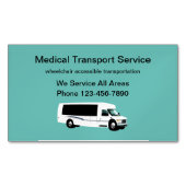 Carte De Visite Magnétique Transport Handicap Médicale (devant)