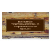 Carte De Visite Magnétique Travailleur de menuiserie de charpentier (devant)