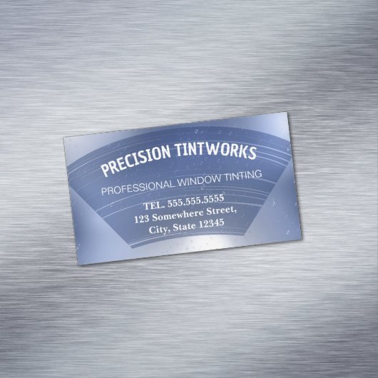 Carte De Visite Magnétique Tri de la fenêtre du véhicule (In Situ)