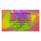 Carte De Visite Magnétique Triangles et rectangles Abstraits (devant)